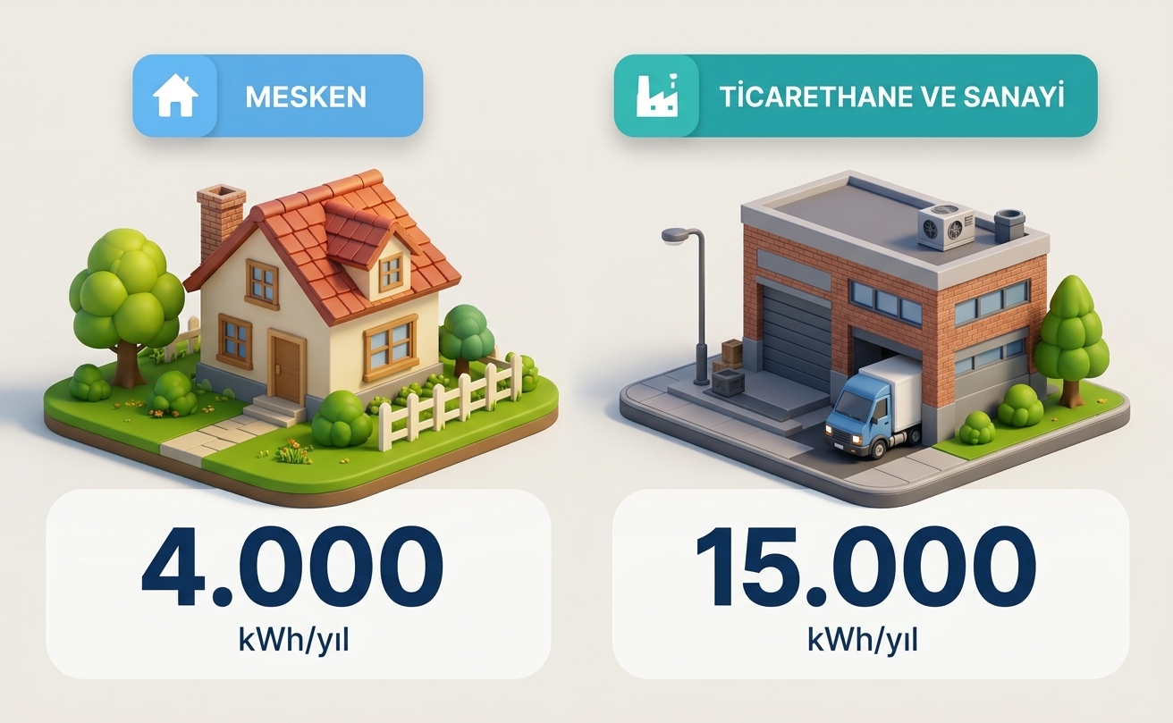 2026 yılı Son Kaynak Tedarik Tarifesi tüketim limitleri